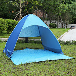 3 Colors  Portable 3 - 4 Person Outdoor Automatic Foldable Sun Shelter  UV Protection Pop Up Instant Quick Cabana Beach Tent