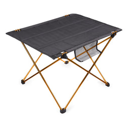 Portable Outdoor Golden Aluminium Alloy Ultralight Foldable Table for Camping Hiking Picnic Practical