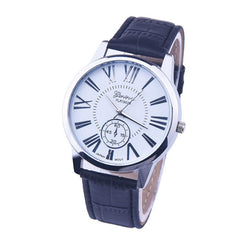 Men Sports Luxury Leather Watches Famous Business Quartz Wristwatch Men Watches Top Brand Male Clock