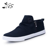 Spring Man Breathable Zipper Lace up Flat Heel Shoes High Quality Men Canvas Shoes Fashion Low Top Men's Casual Shoes