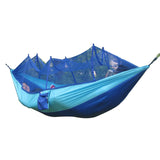 260cm x 130cm Portable High Strength Parachute Fabric Camping Hammock Hanging Bed With Mosquito Net Sleeping Hammock