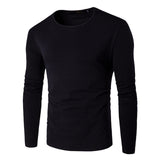 MK T Shirt Men Long Sleeve New Fashion 2017 Spring Men's Brand Clothing Casual Slim O-neck Cotton T shirt Homme Tees S-3XL