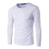 MK T Shirt Men Long Sleeve New Fashion 2017 Spring Men's Brand Clothing Casual Slim O-neck Cotton T shirt Homme Tees S-3XL