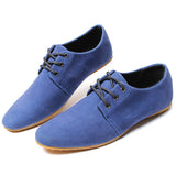 New Arrival 2015 Men Fashion Casual Suede Flats Shoes Soft Lace Up Non-slip Moccasin Male tos Hombre Size 41-44