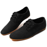 New Arrival 2015 Men Fashion Casual Suede Flats Shoes Soft Lace Up Non-slip Moccasin Male tos Hombre Size 41-44