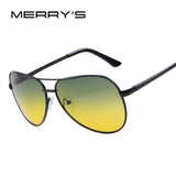 MERRY'S Men Polaroid Sunglasses Night Vision Driving Sunglasses 100% Polarized Sunglasses