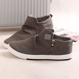 Spring Man Breathable Zipper Lace up Flat Heel Shoes High Quality Men Canvas Shoes Fashion Low Top Men's Casual Shoes