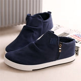 Spring Man Breathable Zipper Lace up Flat Heel Shoes High Quality Men Canvas Shoes Fashion Low Top Men's Casual Shoes