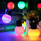 EU Plug 10m 38 Balls LED String Lights For House Christmas Party Fairy Lighting LED Outdoor Light Garden Waterproof AC220V