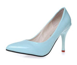 2016 spring new fashion Pointed Toe high heels slip-on solid women's pumps low cut Design Wedding Party shoes color wholesale