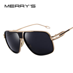 MERRY'S Men's Sunglasses Newest Vintage Big Frame Goggle Summer Style Brand Design Sun Glasses Oculos De Sol UV400